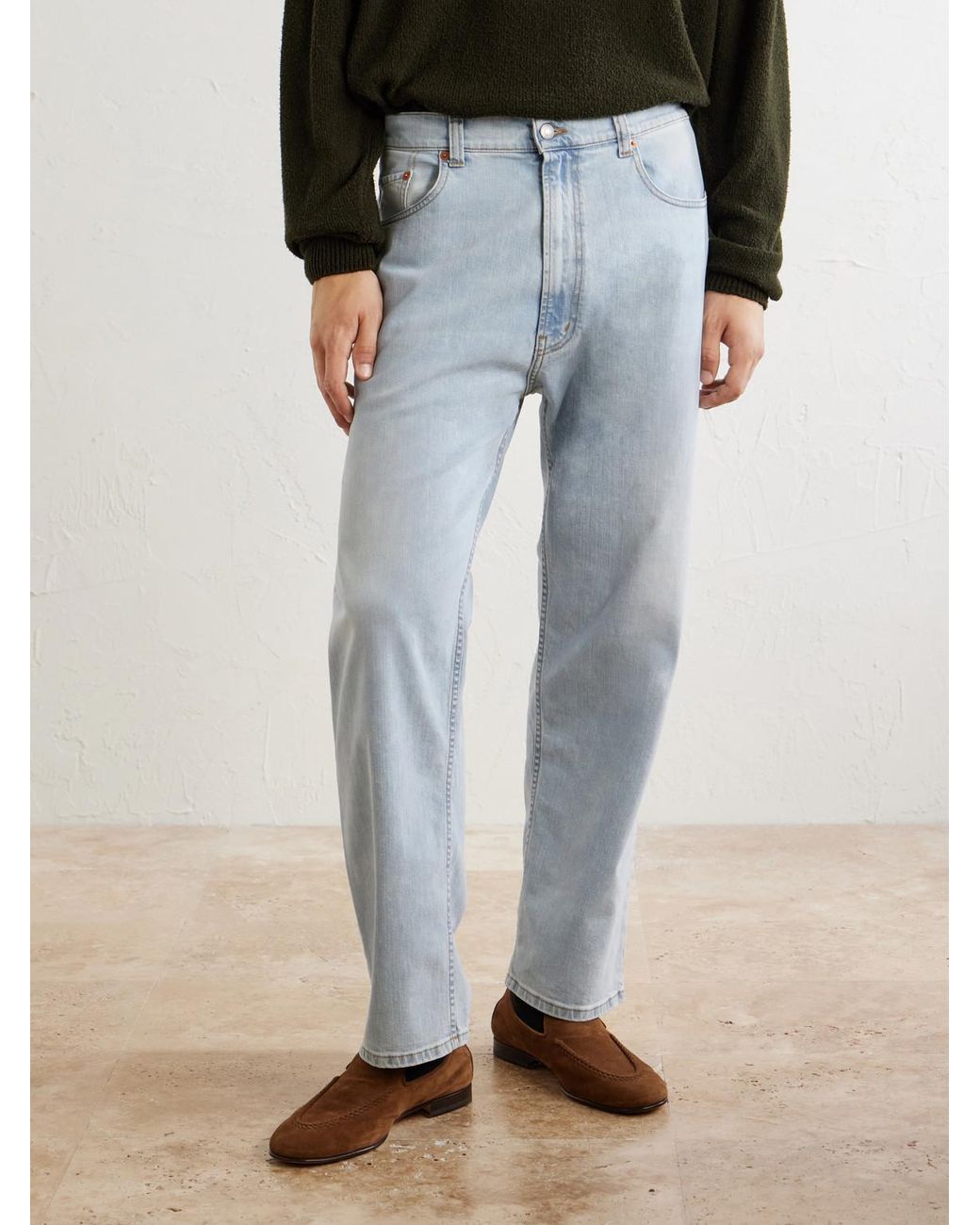 Ghiaia Blue Straight-Leg Jeans for men