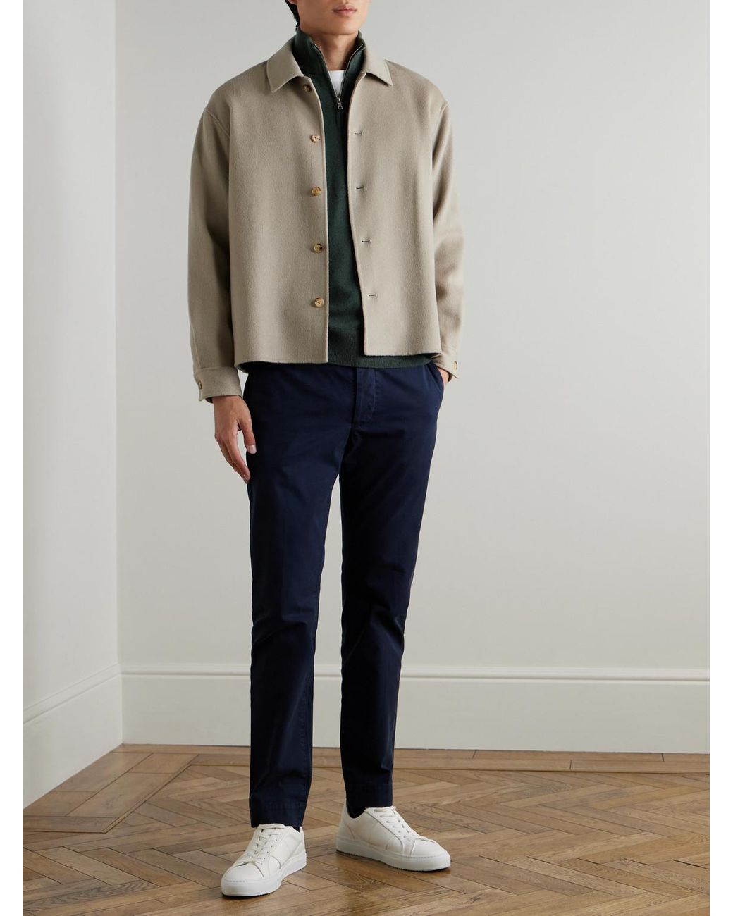Mr P. Green James Cashmere Half-Zip Sweater for men