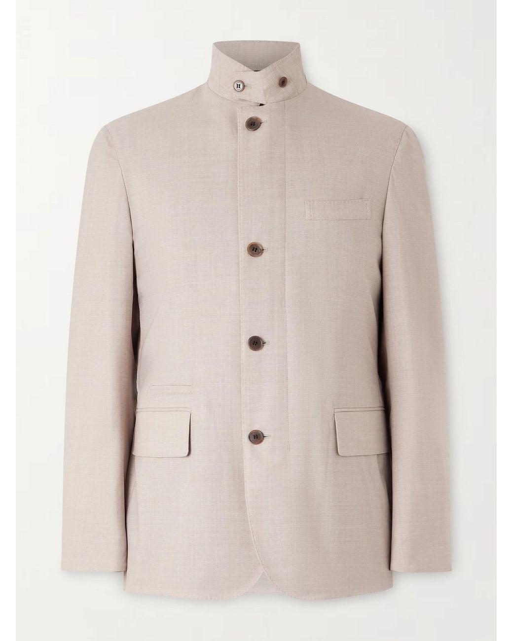Dunhill Natural Super 130S Wool Jacket for men