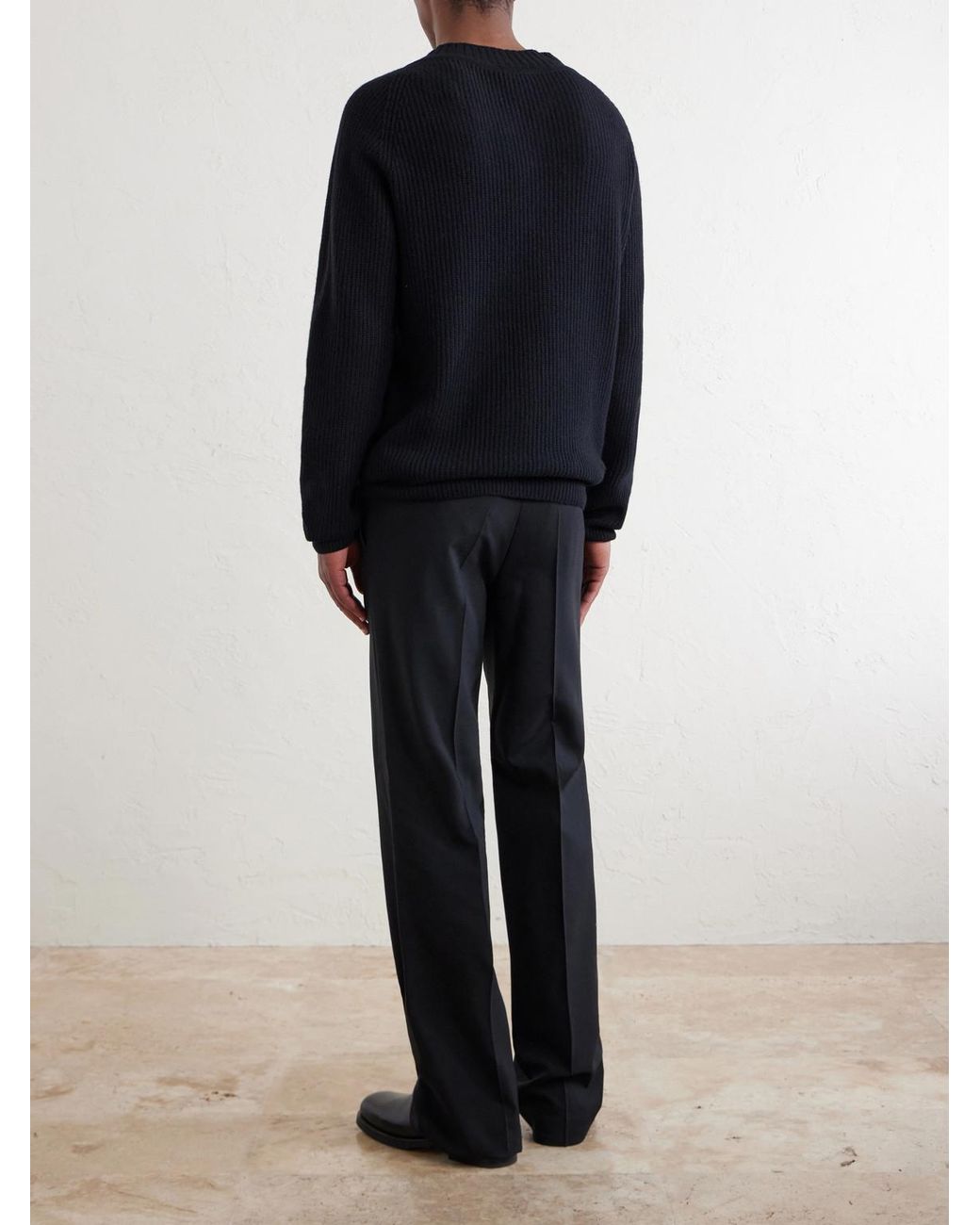 John Smedley Blue Carden Recycled-Cashmere And Wool-Blend Sweater for men