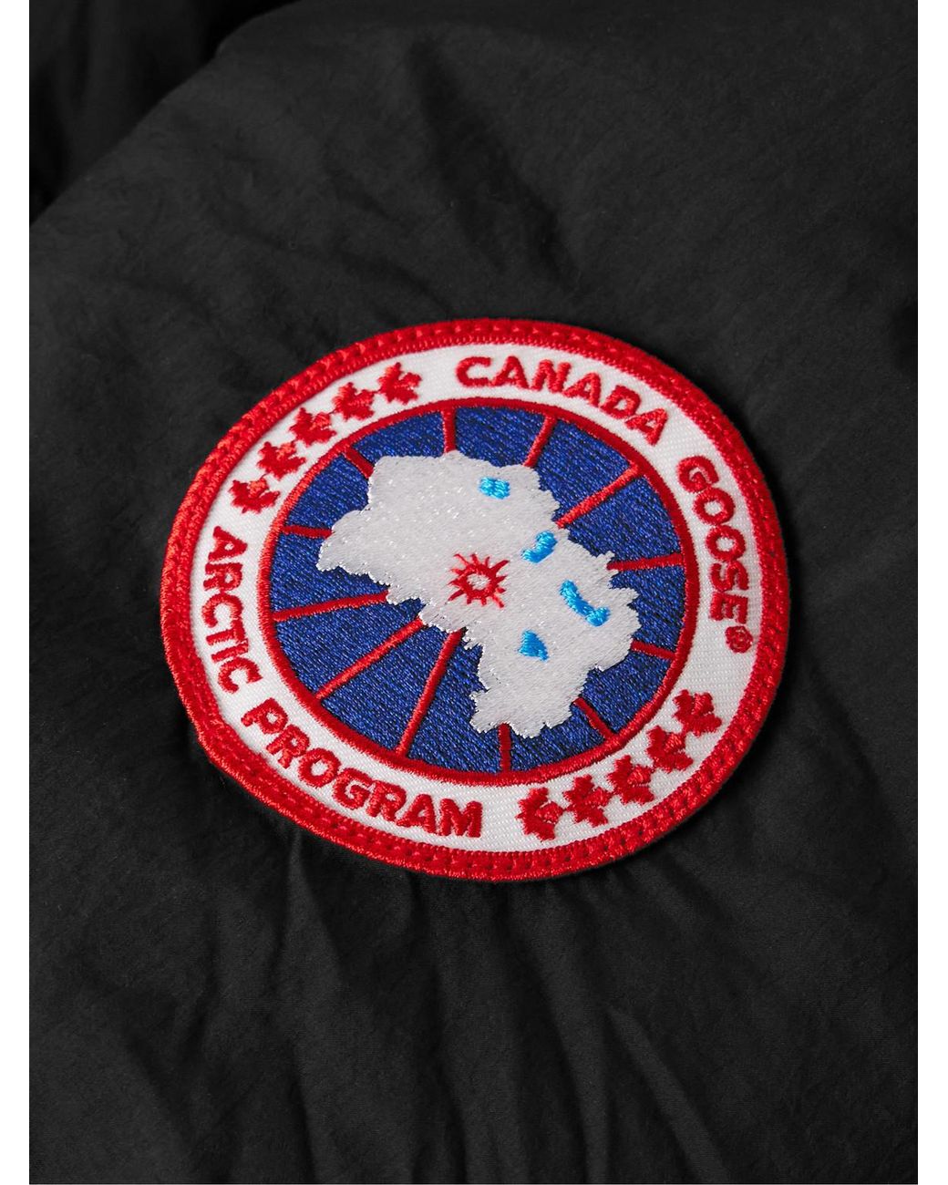 Canada Goose Black Lawrence Logo-appliquéd Quilted Enduraluxe® Hooded Down Jacket for men