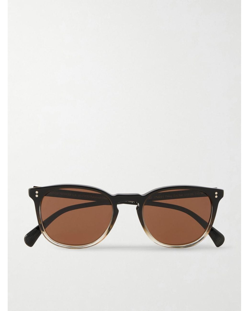 Oliver Peoples Brown Finley Esq. Round-frame Acetate Sunglasses for men