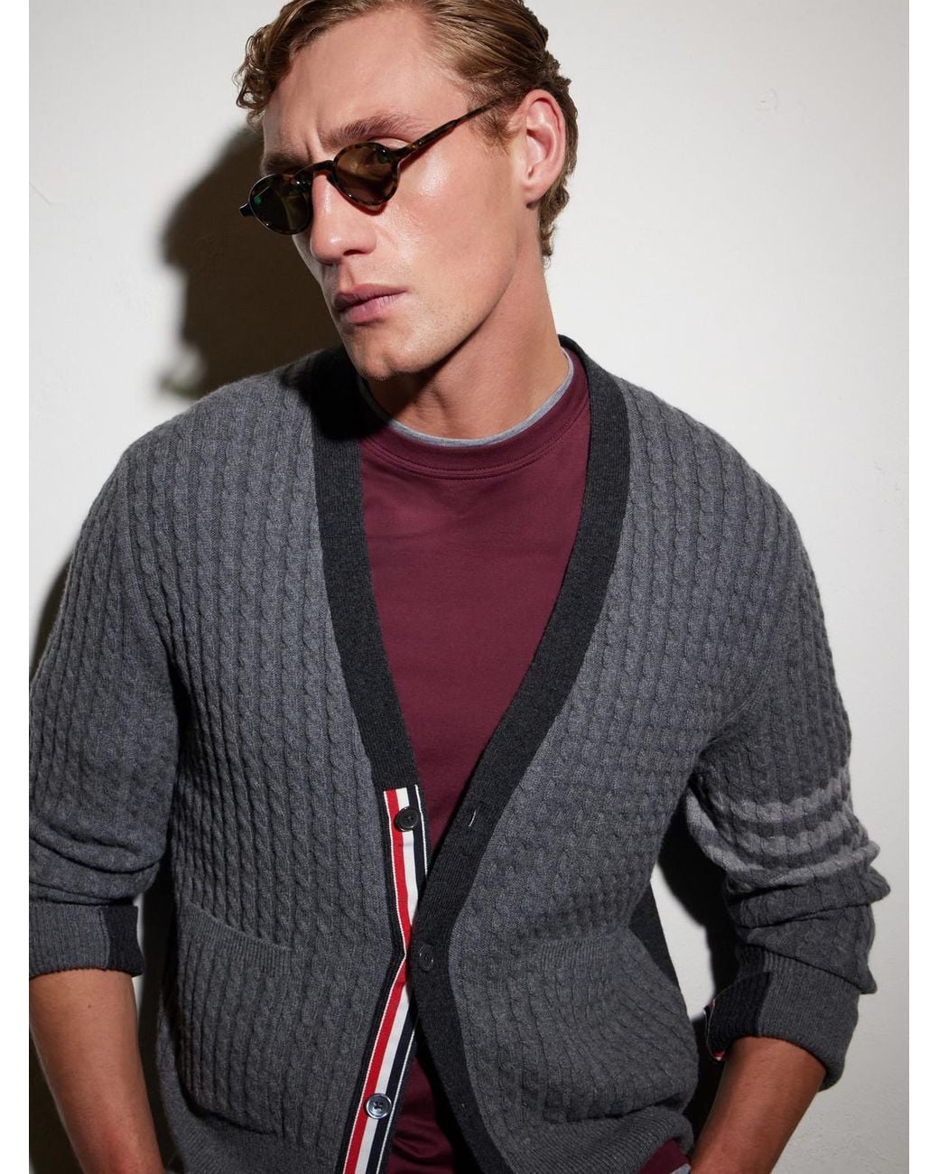 Thom Browne Multicolor Round-Frame Acetate Sunglasses for men