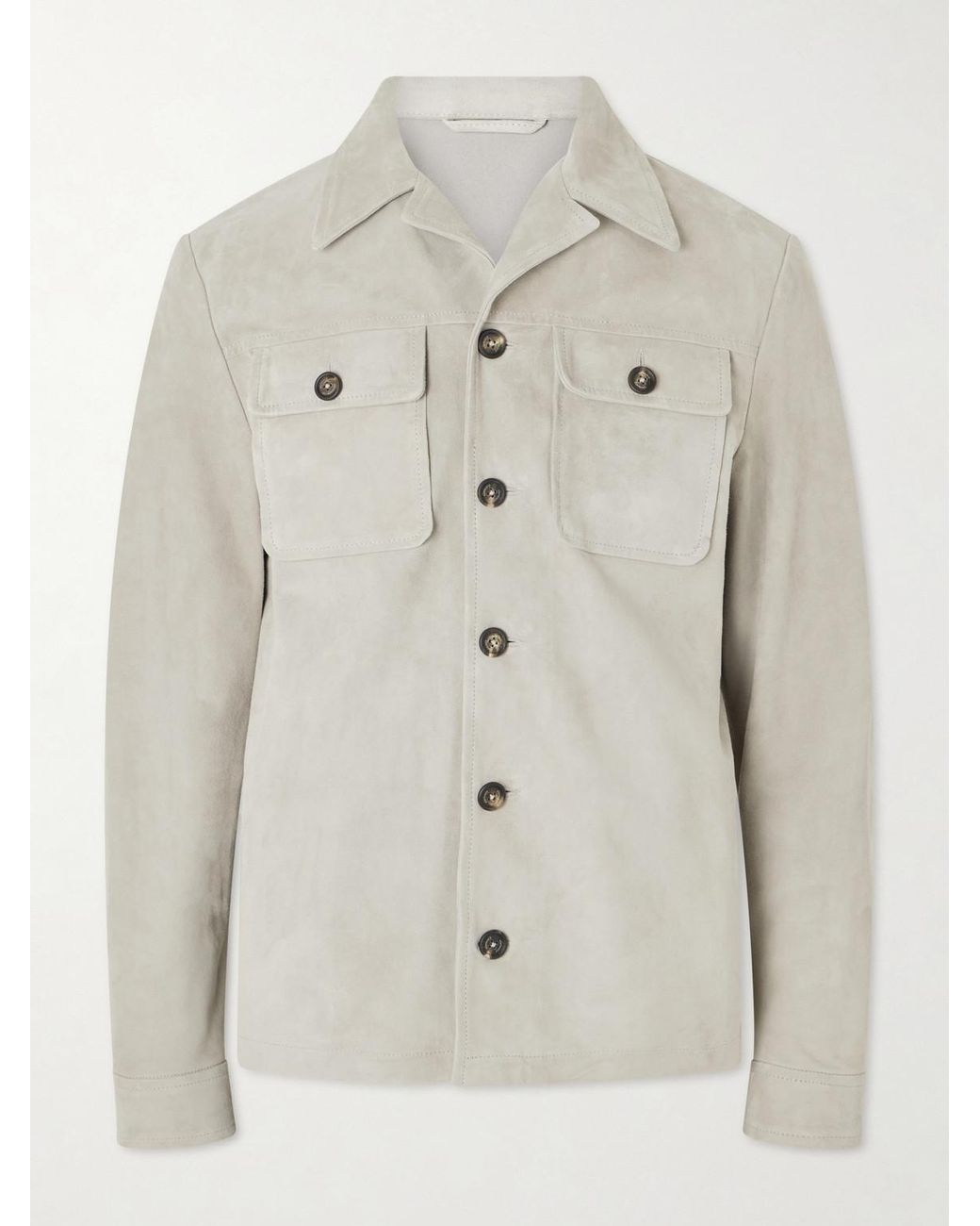 Eleventy Natural Suede Jacket for men