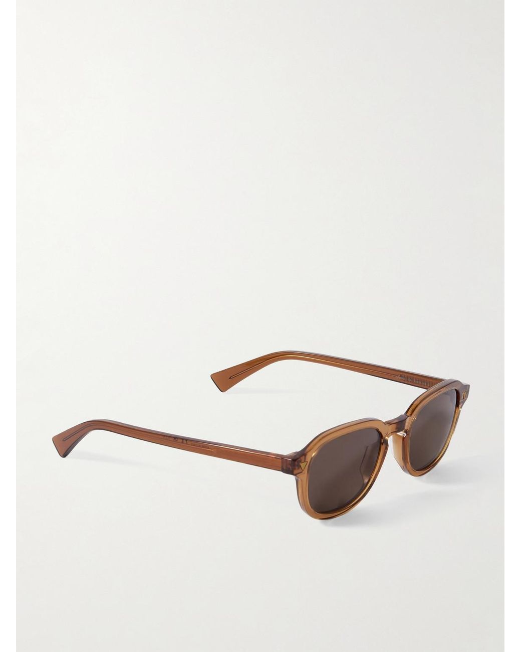 Bottega Veneta Brown Round-Frame Acetate Sunglasses for men