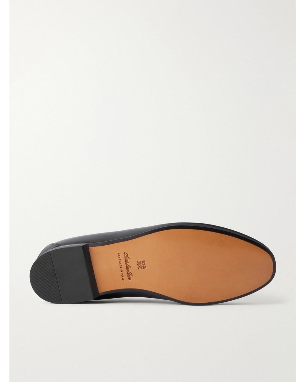 Aimé Leon Dore Black Embellished Leather Loafers for men
