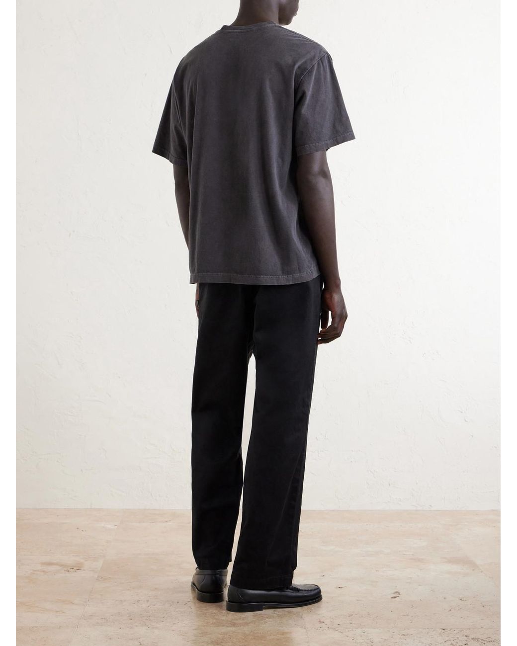 Neighborhood Blue Straight-Leg Cotton Chinos for men