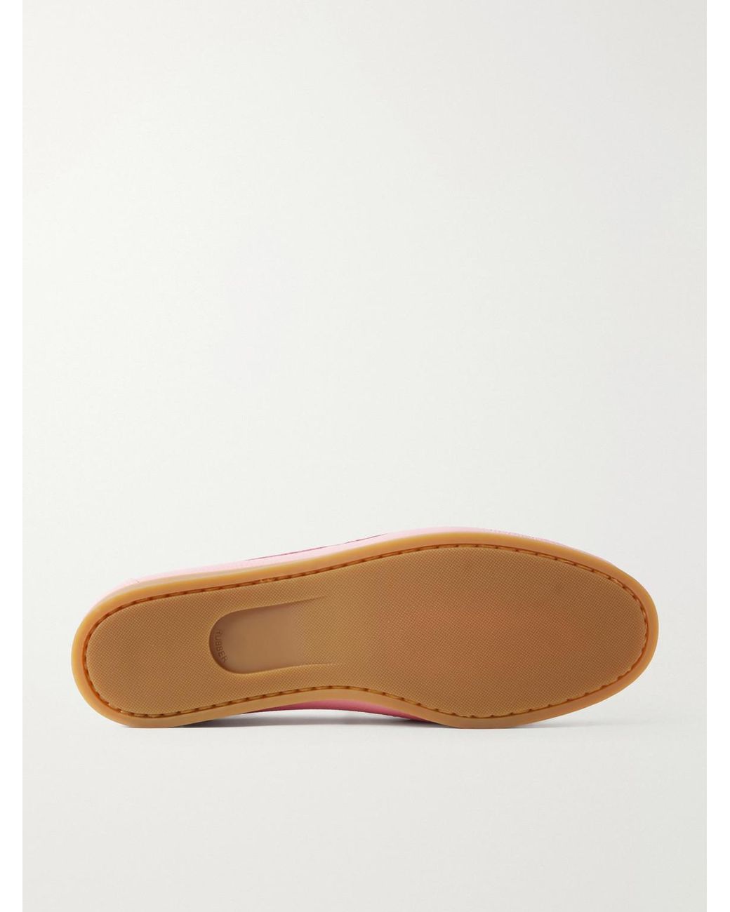 Boatman Full-Grain Leather Boat Shoes di VINNY'S in Pink da Uomo