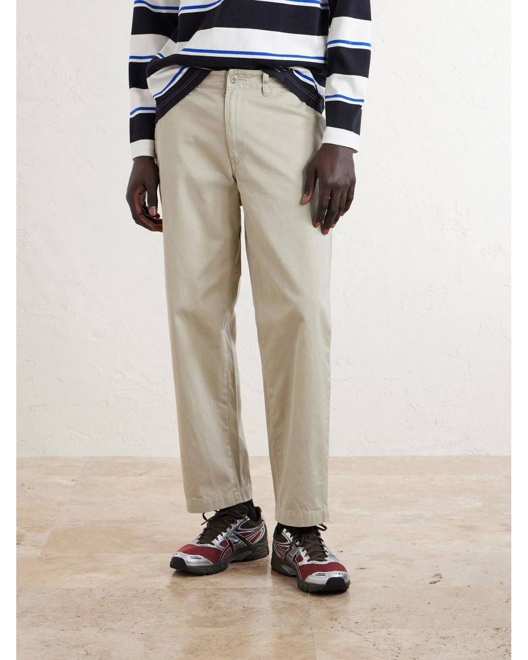 Neighborhood Natural Straight-Leg Cotton Chinos for men