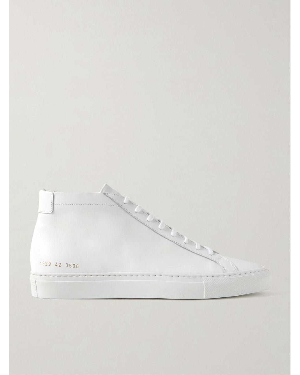 Common Projects White Original Achilles Leather High-top Sneakers for men