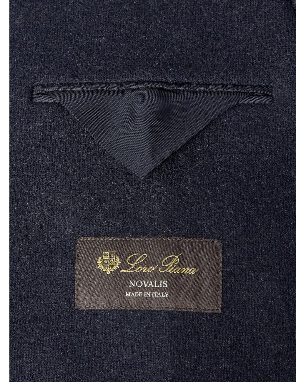 Loro Piana Blue Unstructured Jersey Novalis Blazer for men