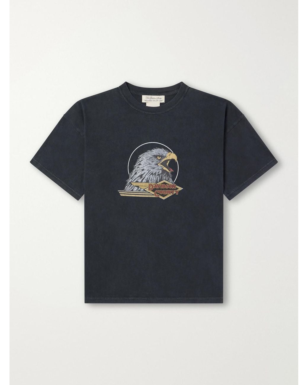 Remi Relief Blue Davidson County Printed Cotton-Jersey T-Shirt for men