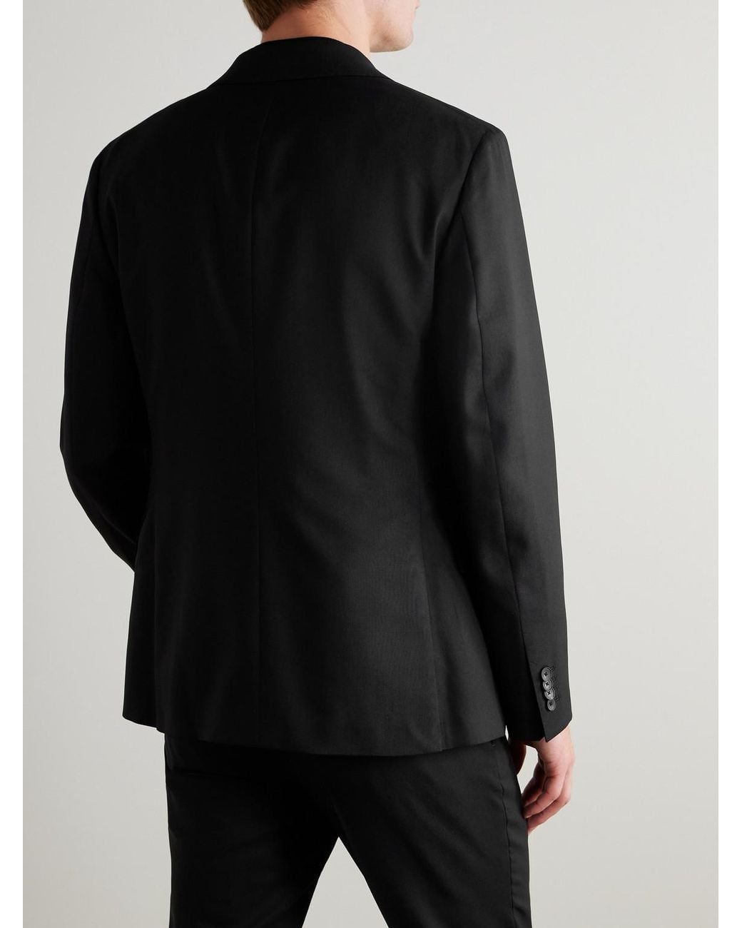 Mr P. Black Wool Suit Jacket for men