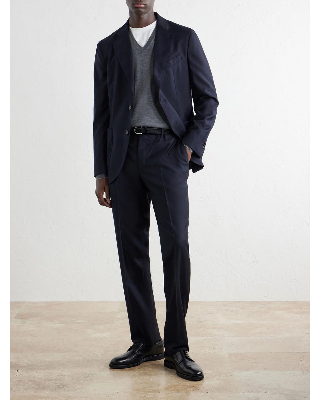 Slowear Blue Incotex Wool-twill Suit for men