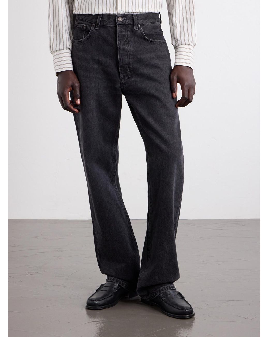 Jeanerica Blue Vega Straight-Leg Cotton Jeans for men