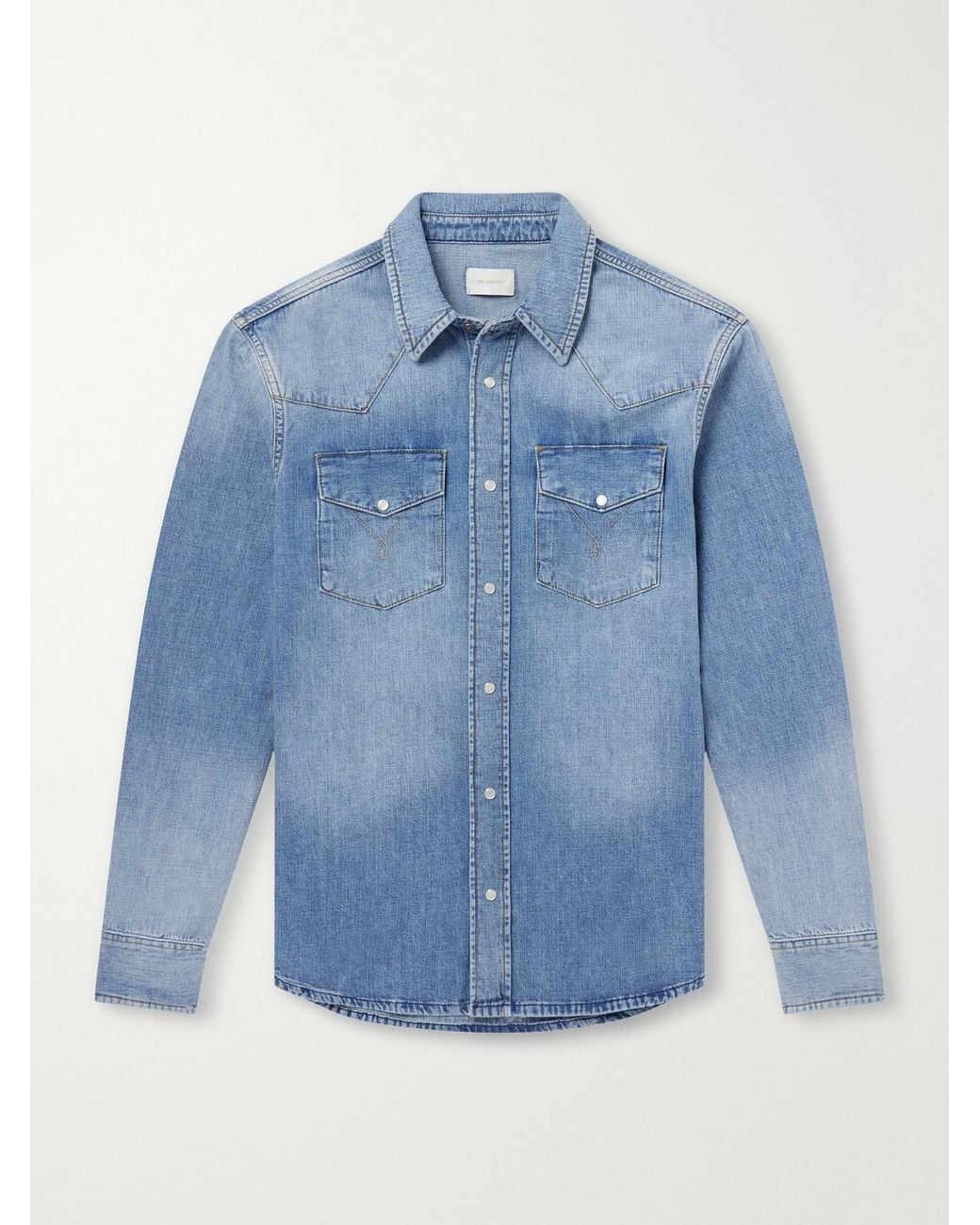 Aimé Leon Dore Blue Denim Shirt for men