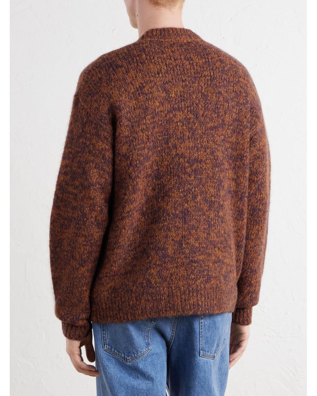 Dries Van Noten Brown Mounia Alpaca-blend Cardigan for men