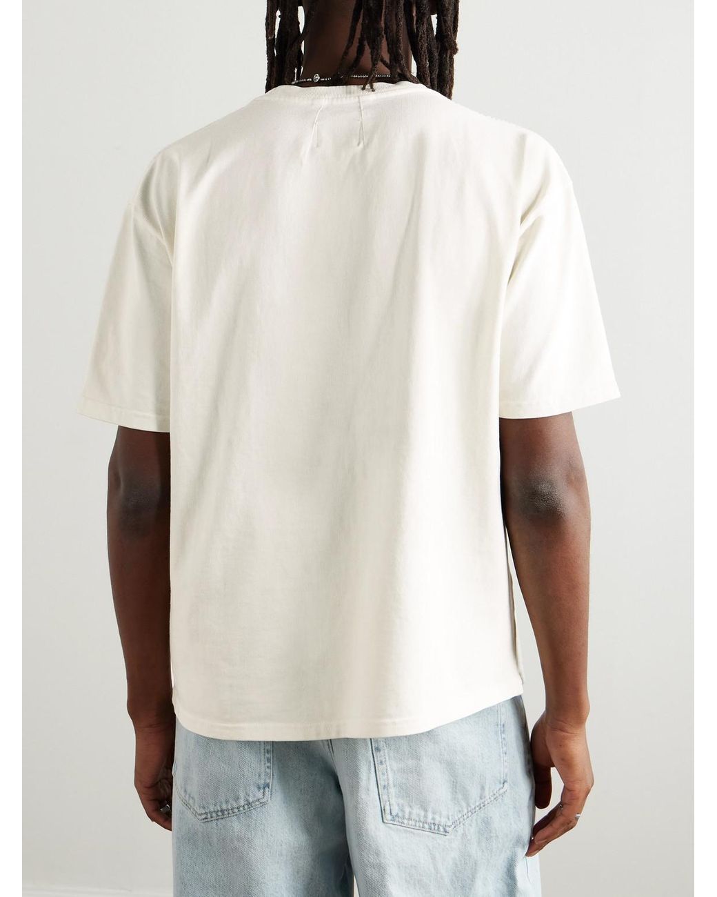 Rhude Bay Of Angels Logo-Print Cotton-Jersey T-Shirt in