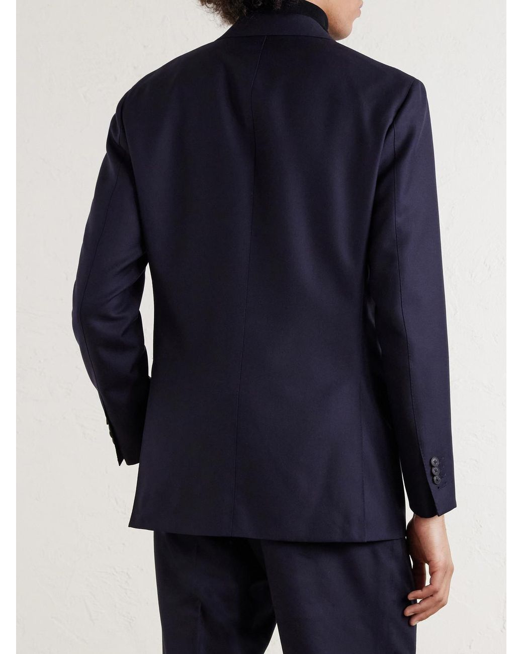 Saman Amel Blue Wool Suit Jacket for men