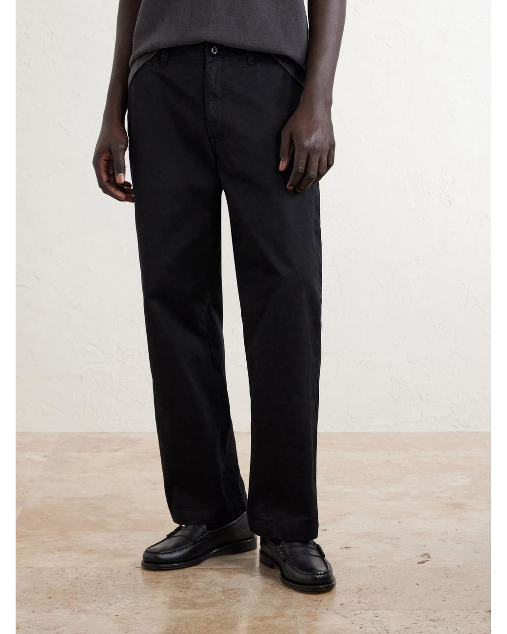Neighborhood Blue Straight-Leg Cotton Chinos for men