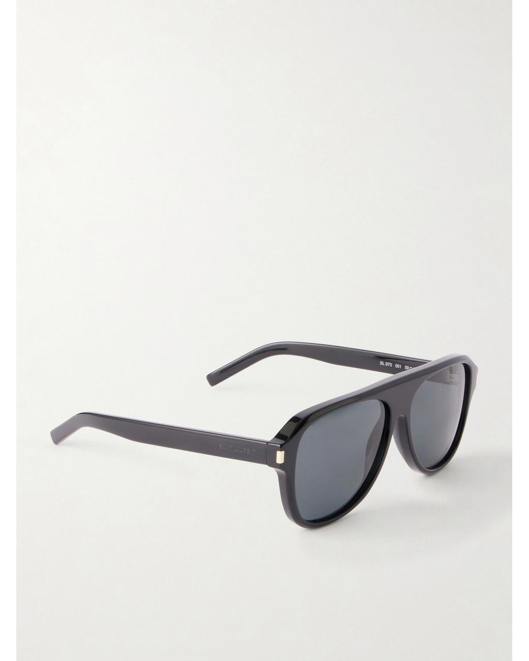 Saint Laurent Black Sl 970 Aviator-style Acetate Sunglasses for men
