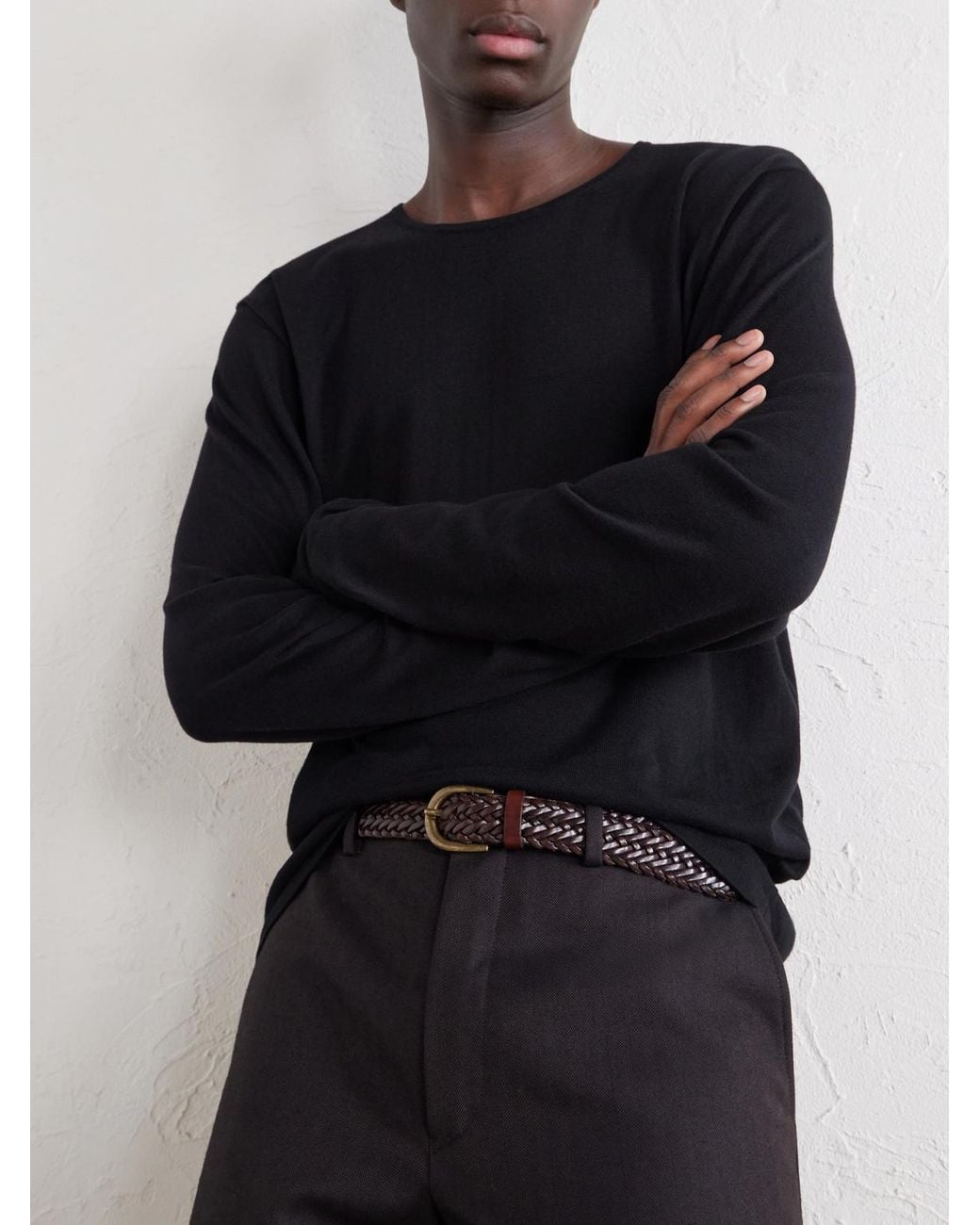 Ghiaia Black Cotton-Jersey T-Shirt for men