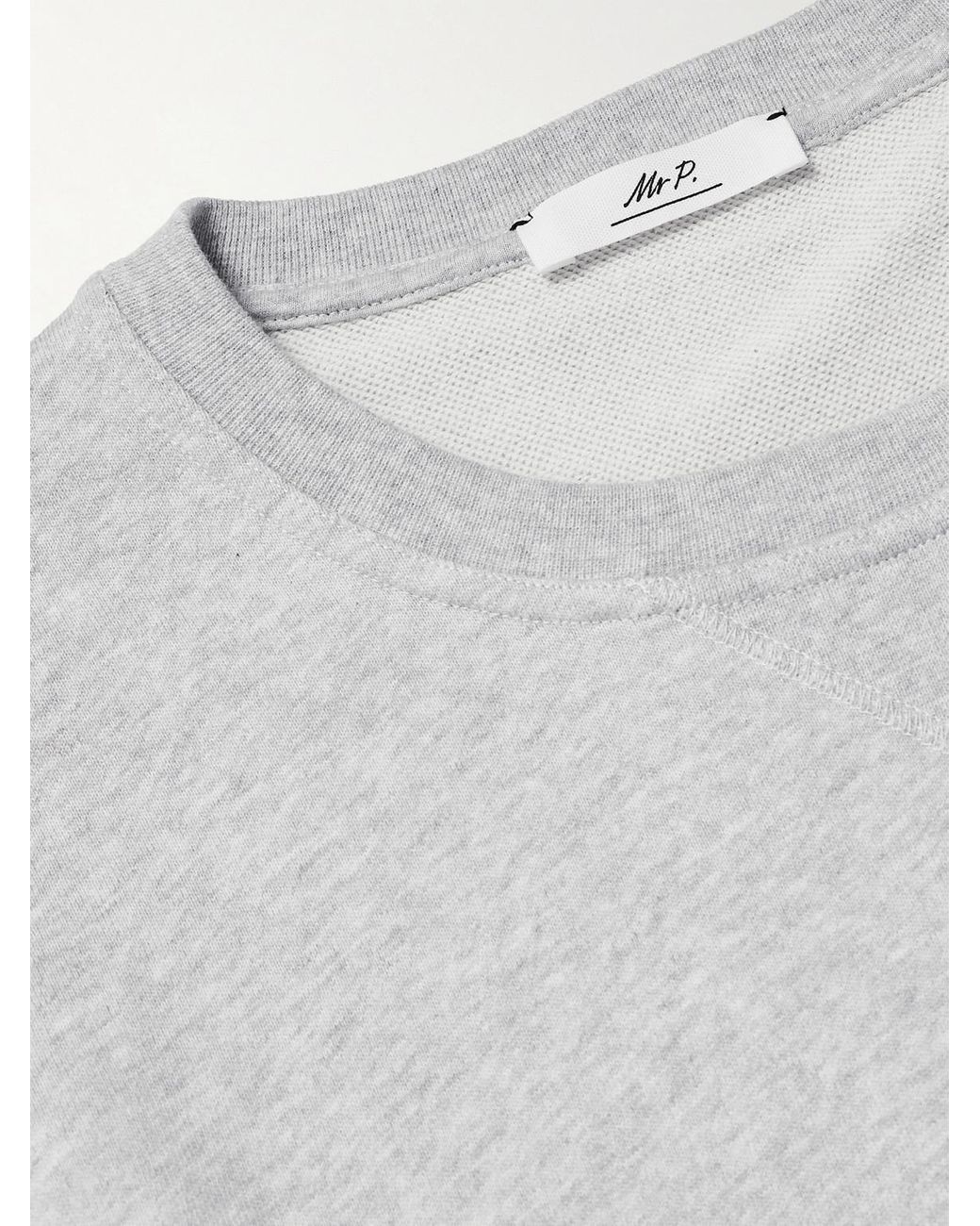 Mr P. White Cotton-jersey Sweatshirt for men