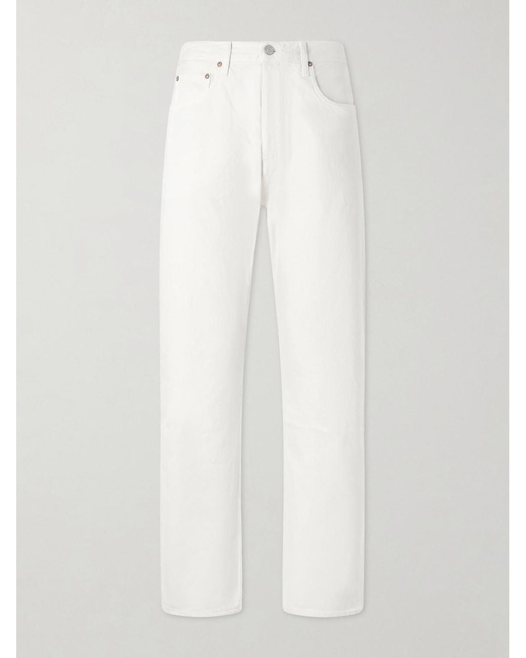 Agolde White Magnus Wide-leg Jeans for men
