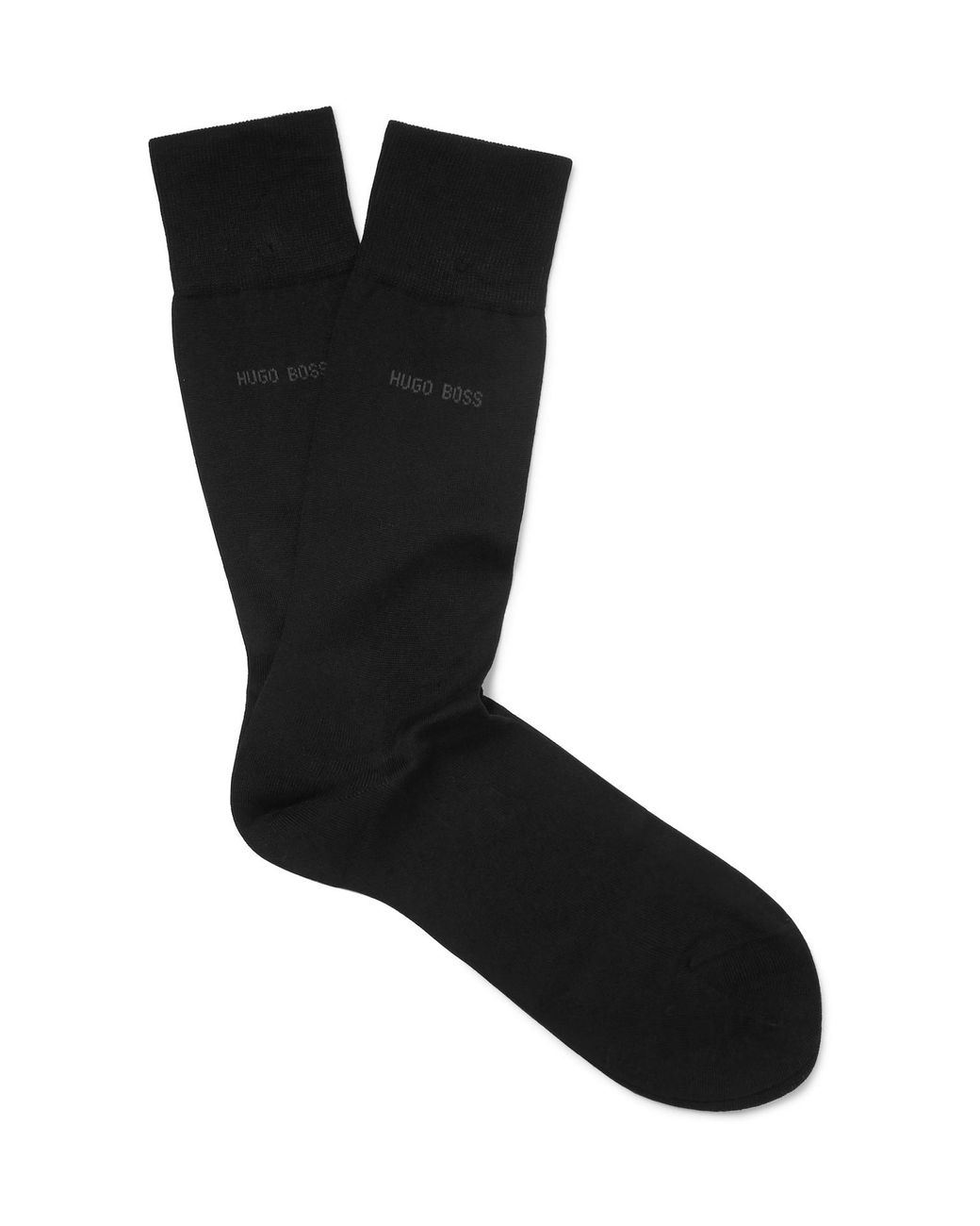 BOSS by Hugo Boss Mercerised Cotton Socks in Black for Men Lyst