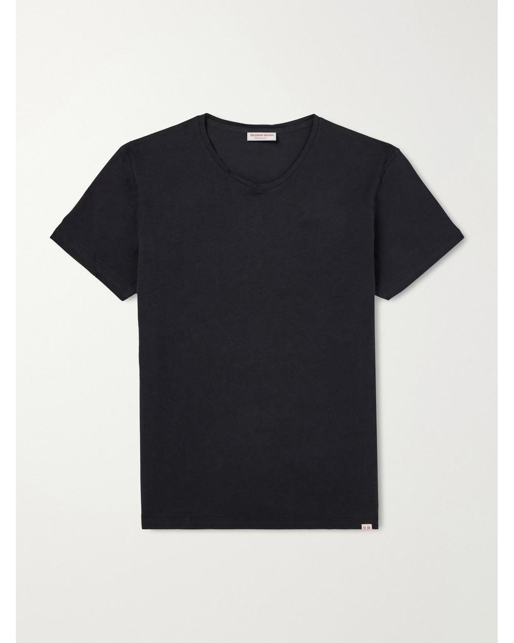 Orlebar Brown Black Cotton-Jersey T-Shirt for men