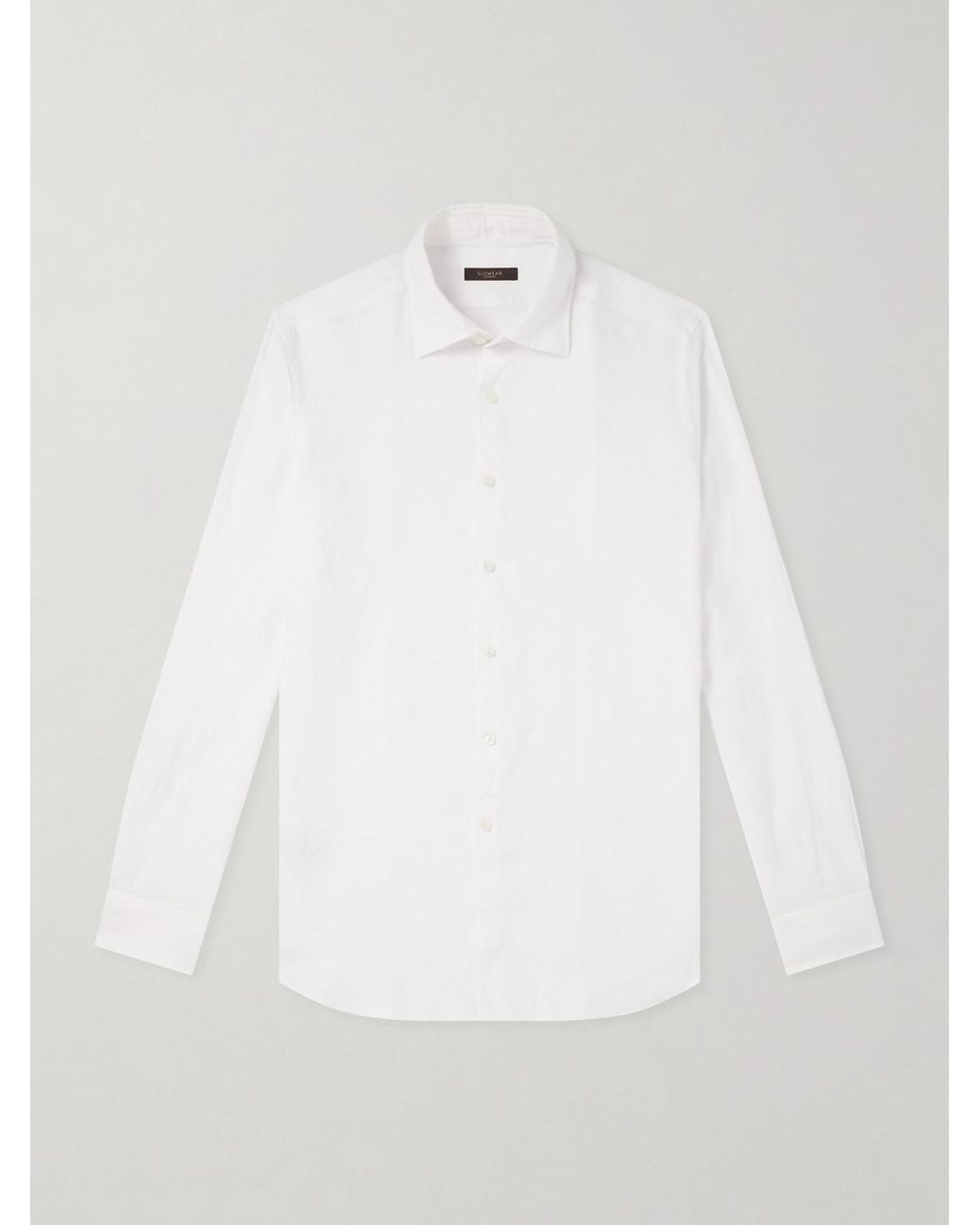 Slowear White Linen Shirt for men