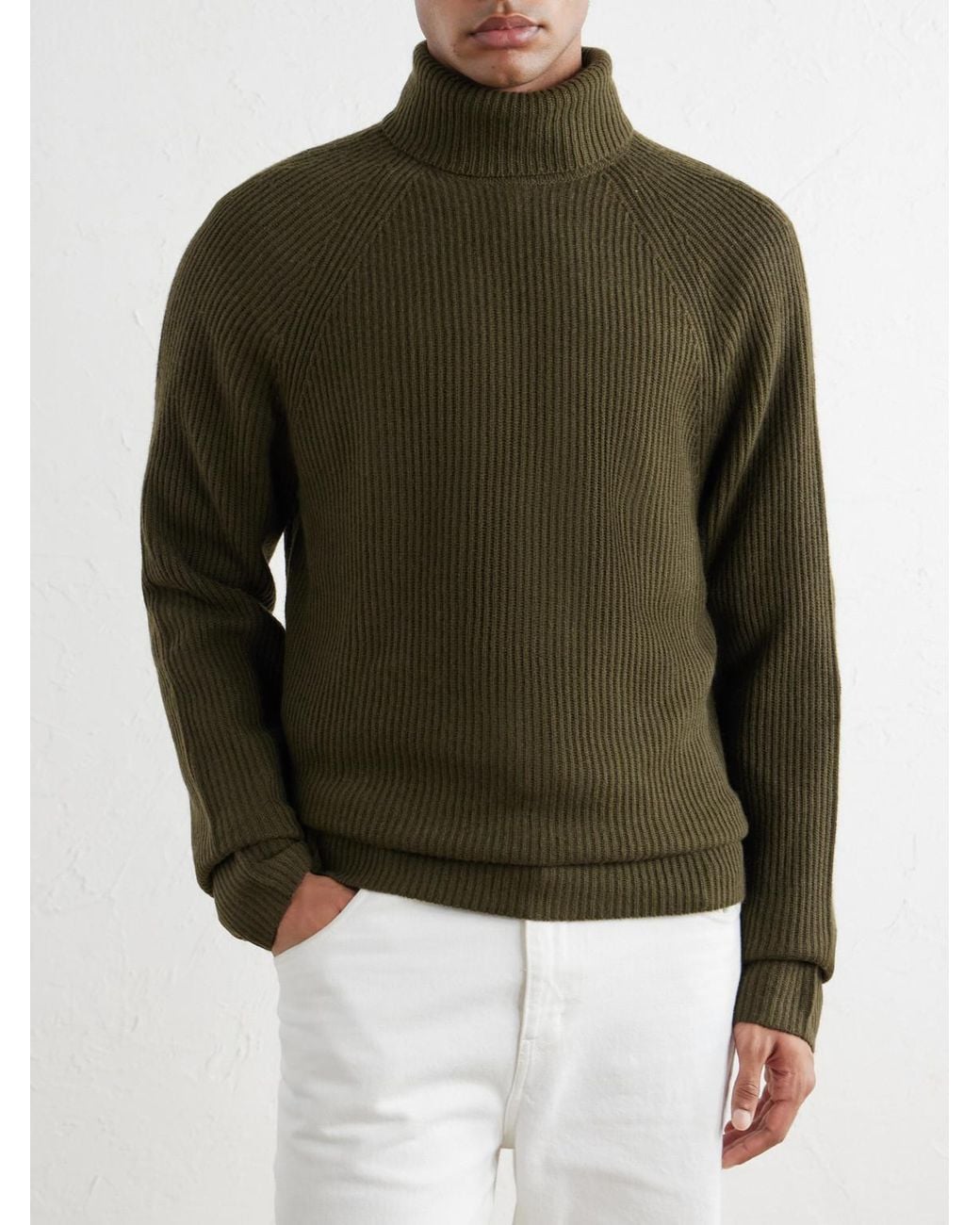 Gabriela Hearst Green Wigman Cashmere Sweater for men