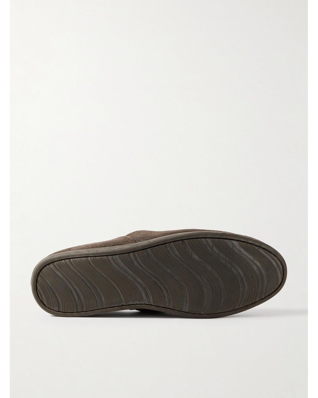 STÒFFA Brown Suede Slippers for men