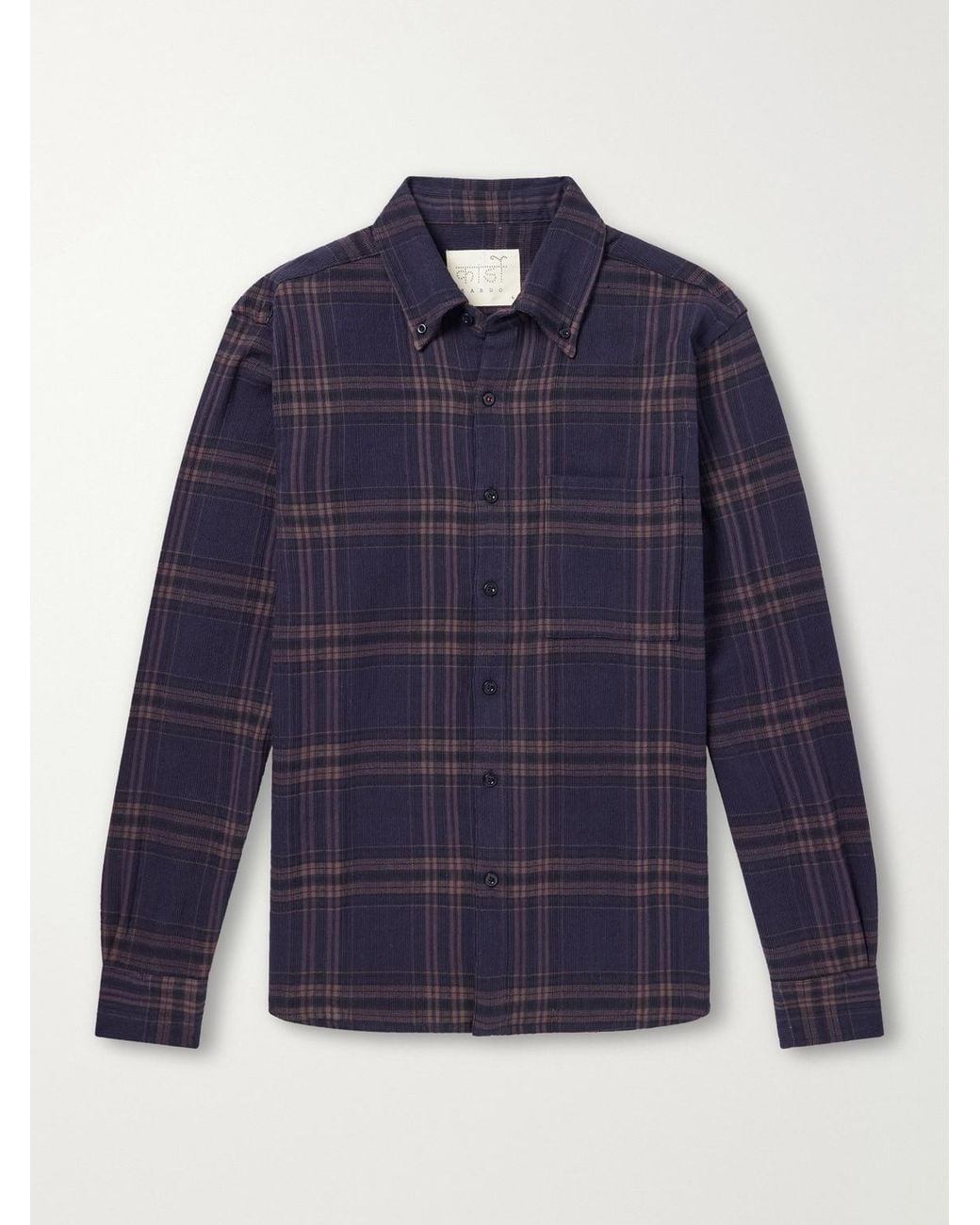 Kardo Blue Ronald Checked Cotton Shirt for men