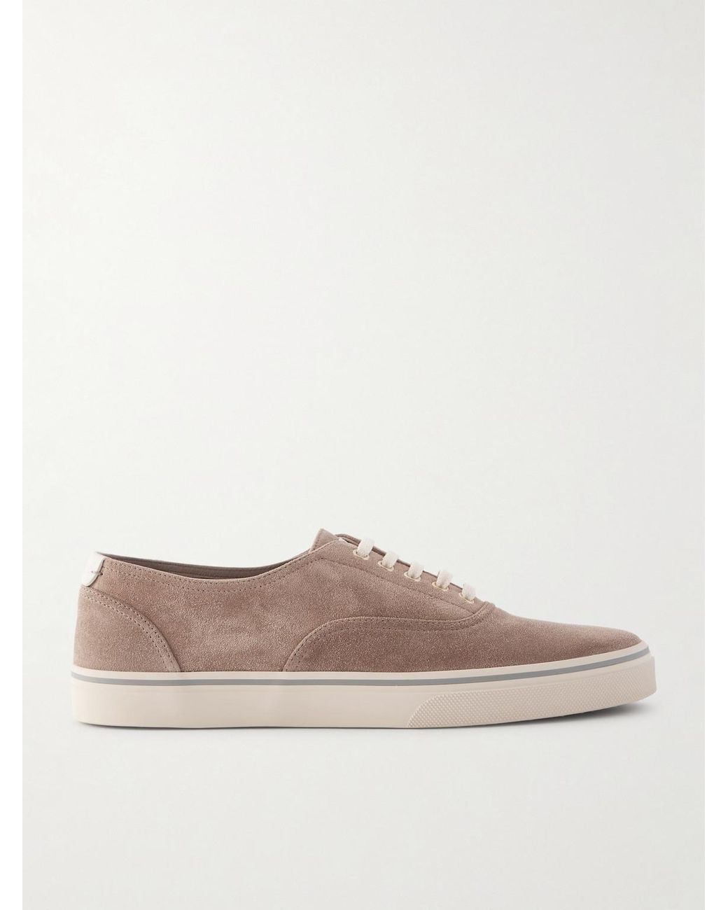 Brunello Cucinelli Brown Suede Sneakers for men