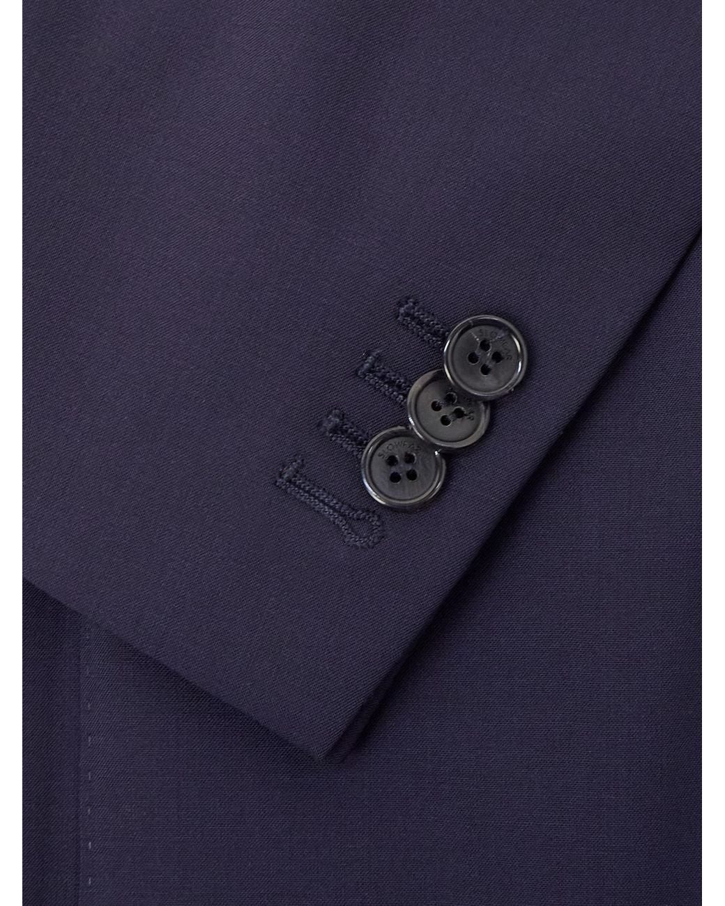 Slowear Blue Wool-blend Suit Jacket for men