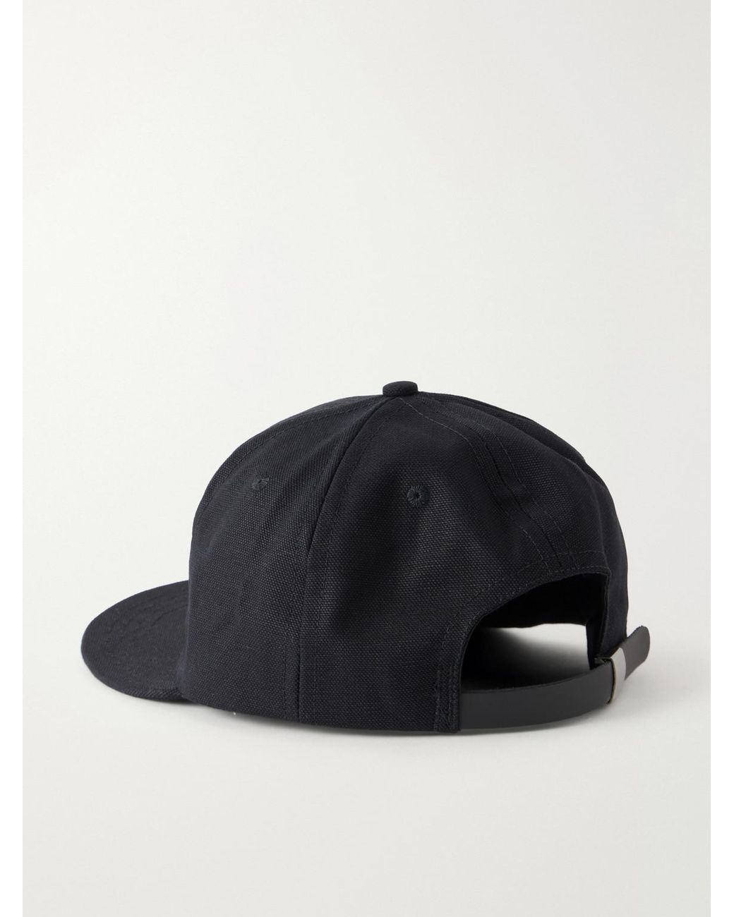 Satoshi Nakamoto Blue Og Logo-Embroidered Cotton-Canvas Baseball Cap
