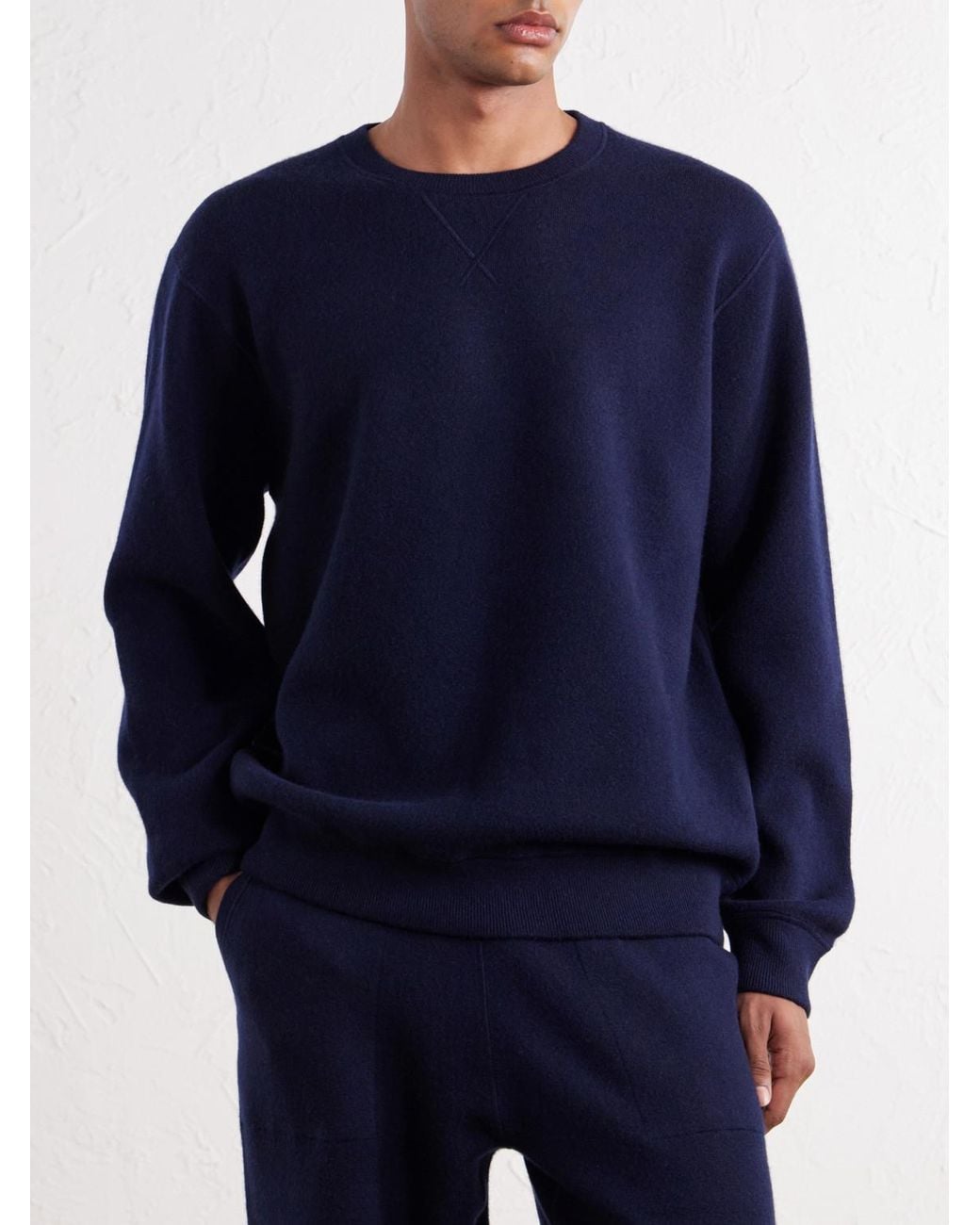 Aimé Leon Dore Blue Cashmere-Blend Sweater for men