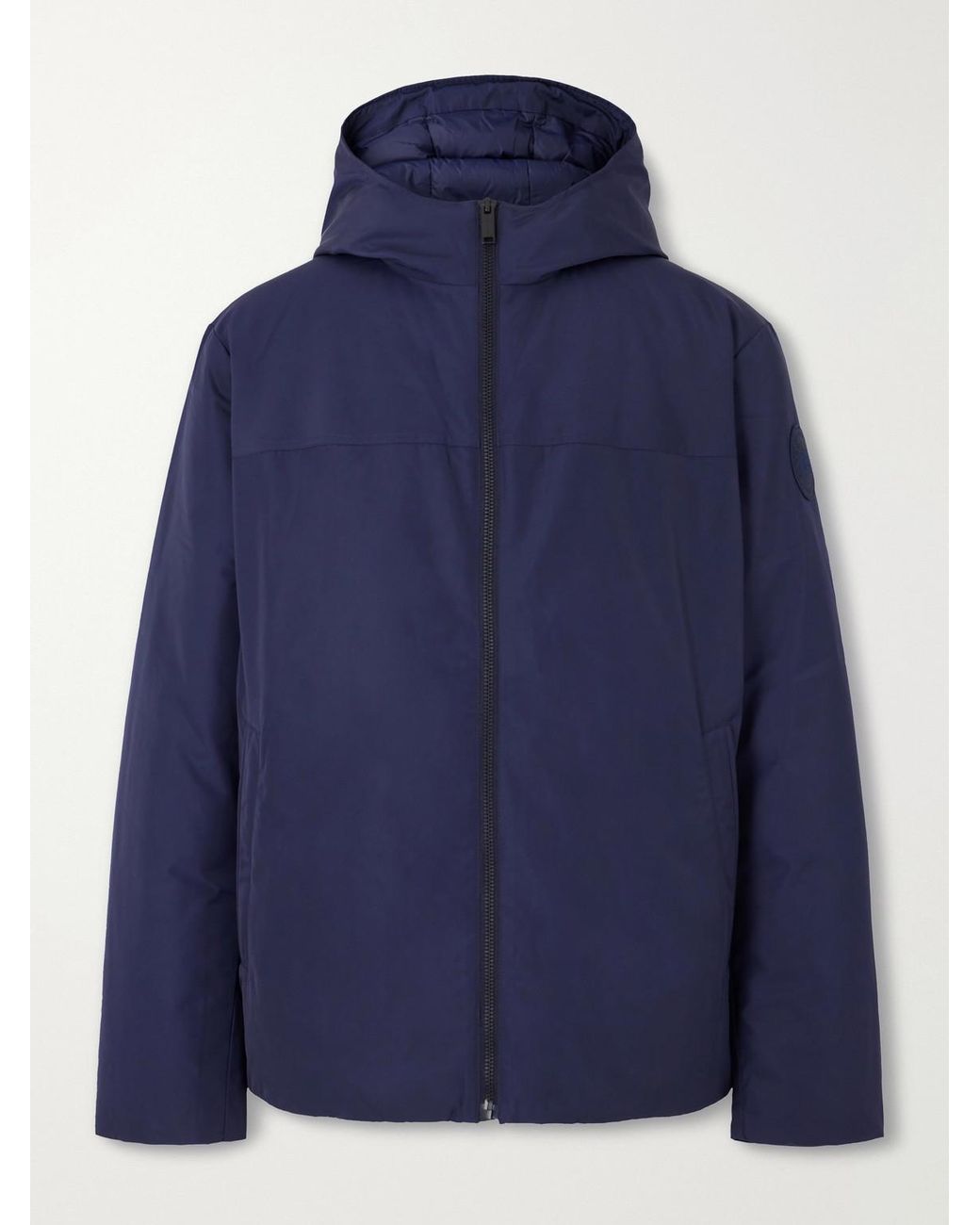Canada Goose Blue Riverside Hooded Padded Shell Down Jacket for men