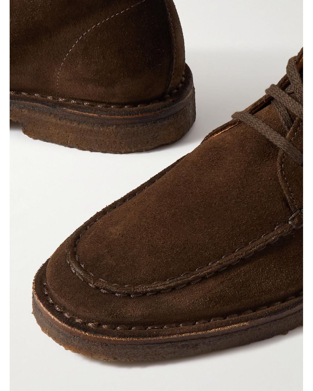 Drake's Brown Crosby Suede Chukka Boots for men