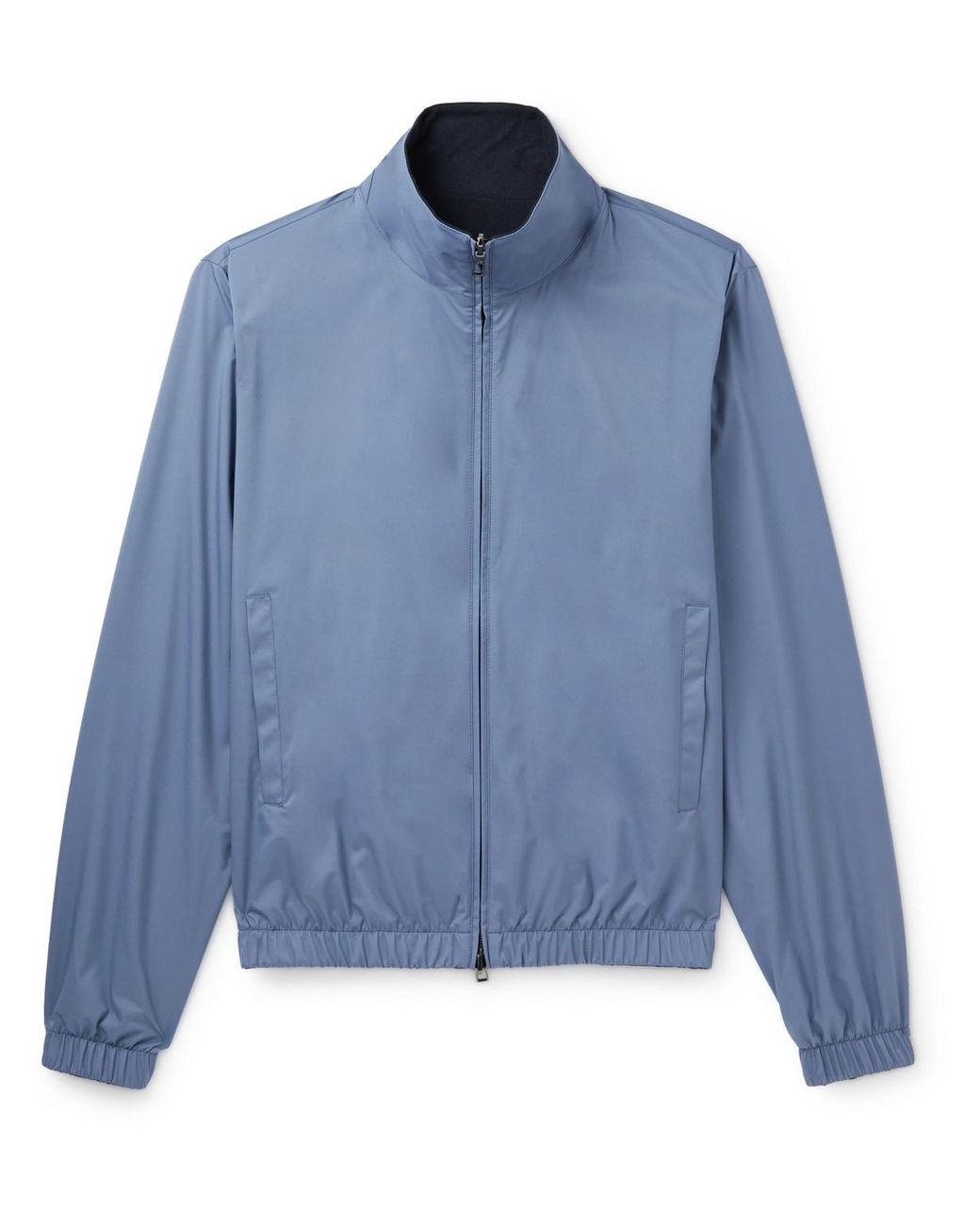 Loro Piana Reversible Windmate Storm System® Shell And Cashmere Bomber  Jacket in Blue for Men | Lyst
