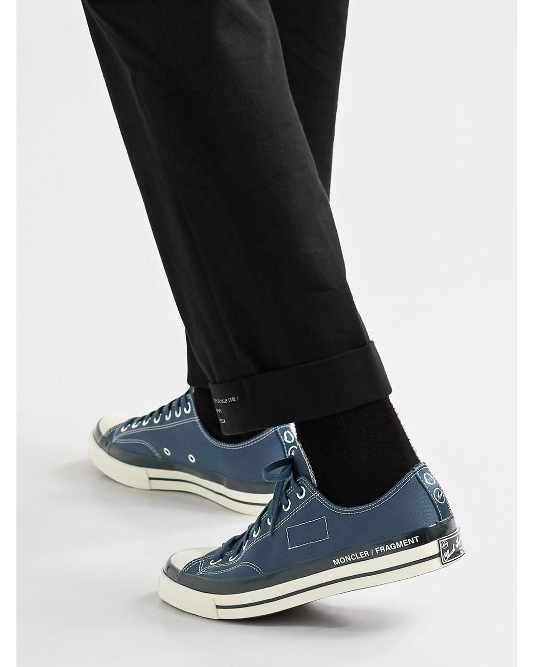 Moncler Blue Converse 7 Fragment Fraylor Iii Canvas Sneakers for men
