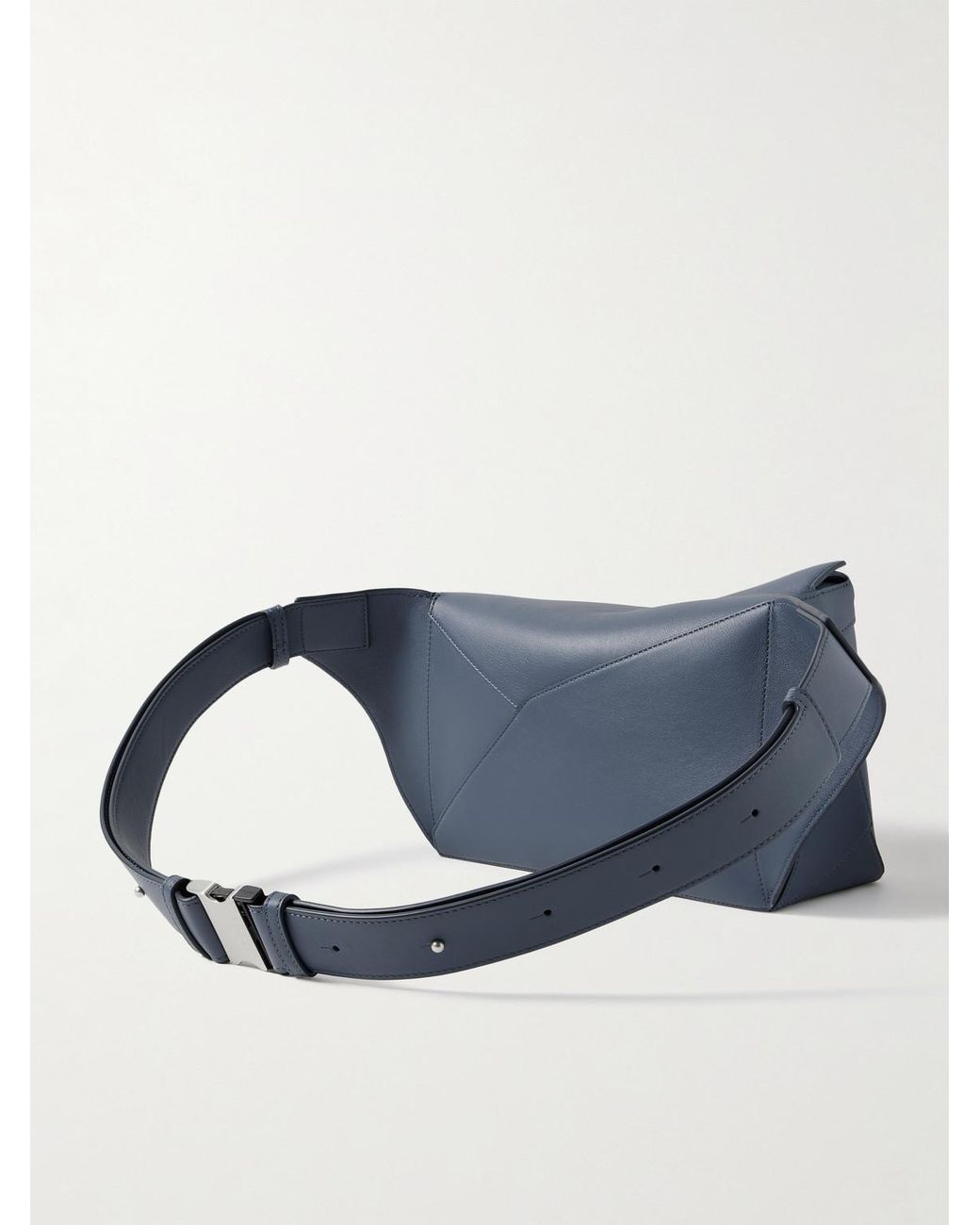 Loewe Blue Puzzle Edge Small Leather Belt Bag for men