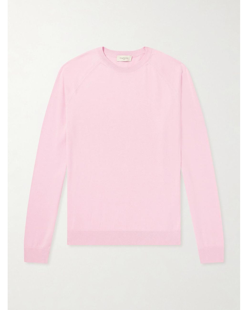 Piacenza 1733 Pink Cotton And Silk-blend Sweater for men