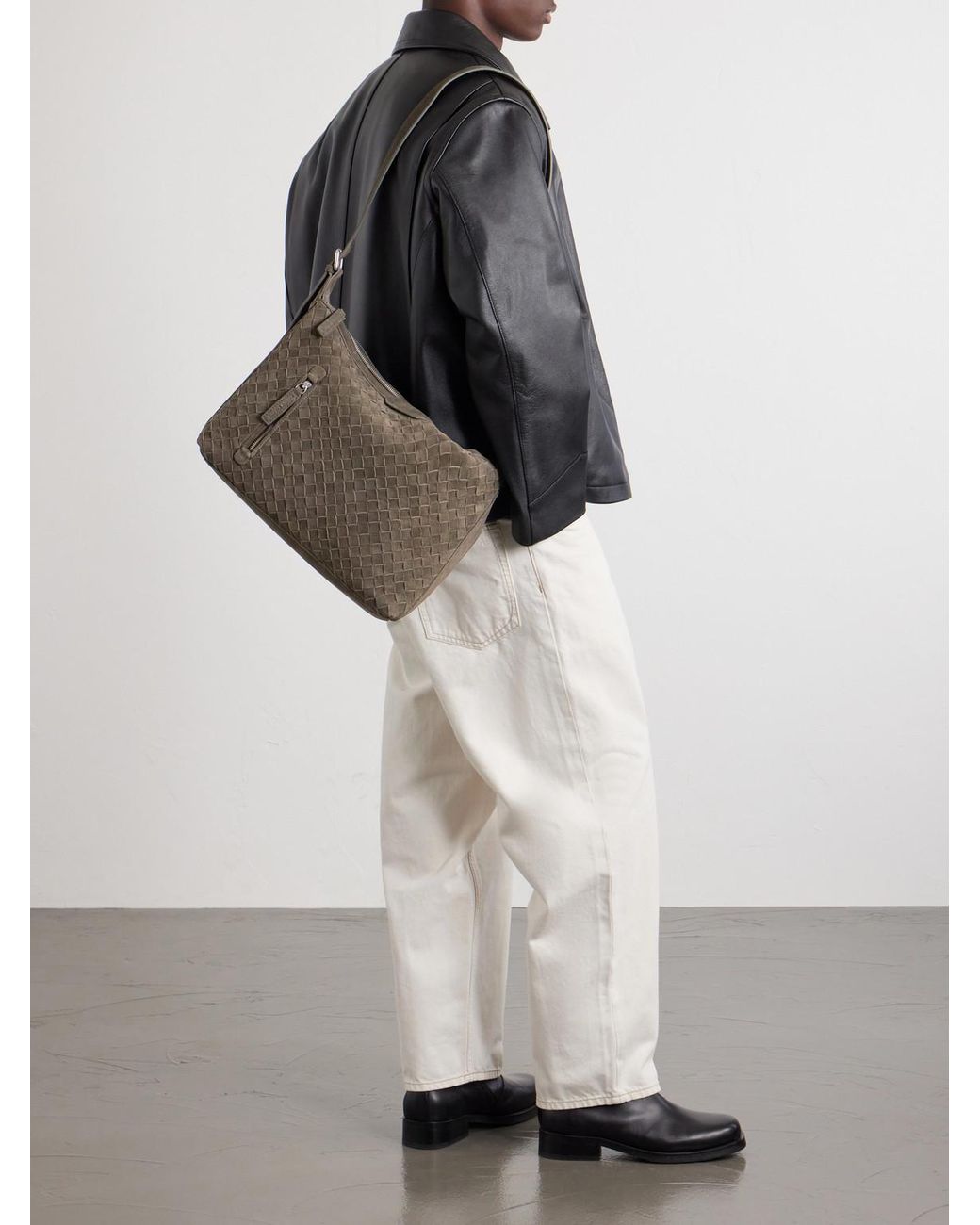 Officine Creative Natural Armor 042 Full-Grain Leather Tote Bag for men