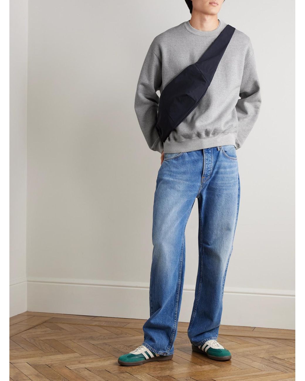 Orslow Gray Cotton-Jersey Sweatshirt for men