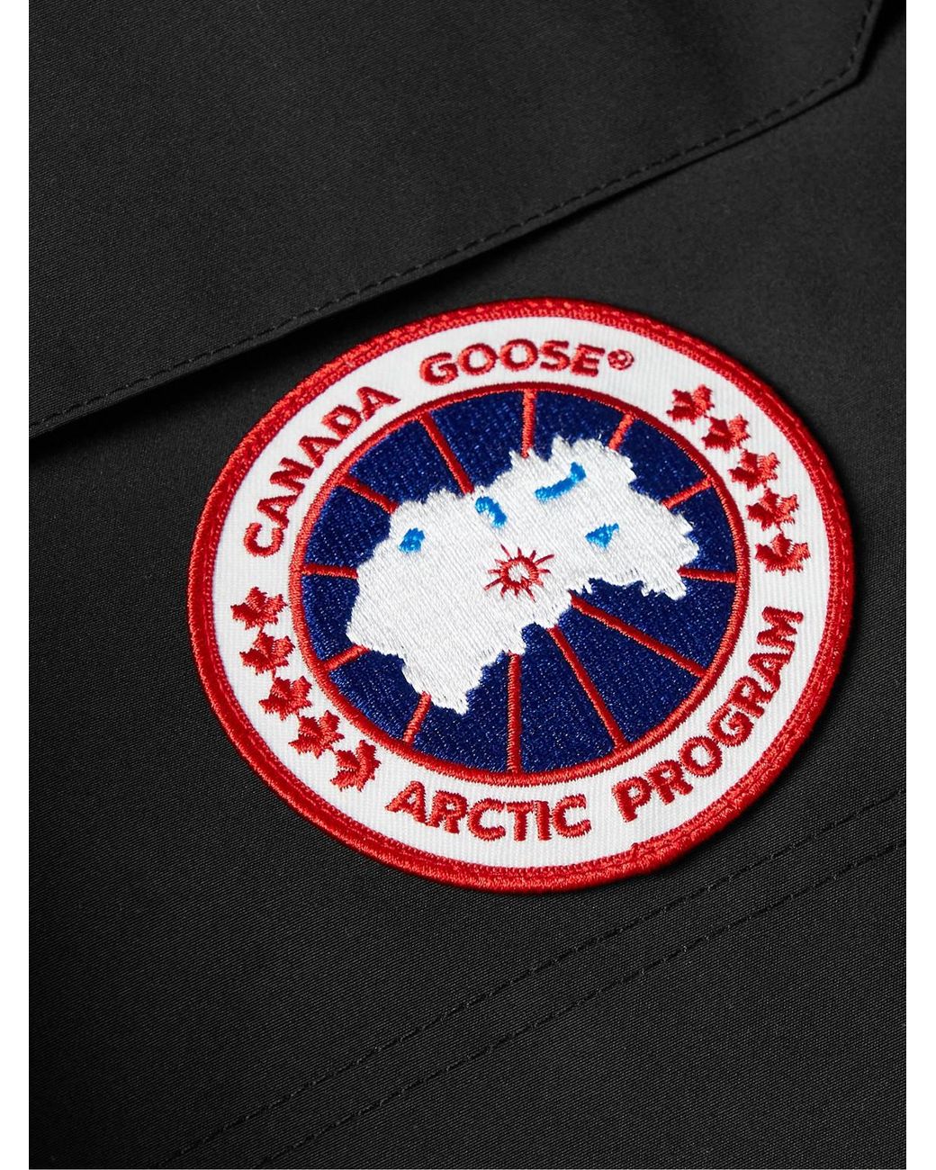 Canada Goose Black Expedition Logo-appliquéd Arctic Tech® Hooded Down Jacket for men
