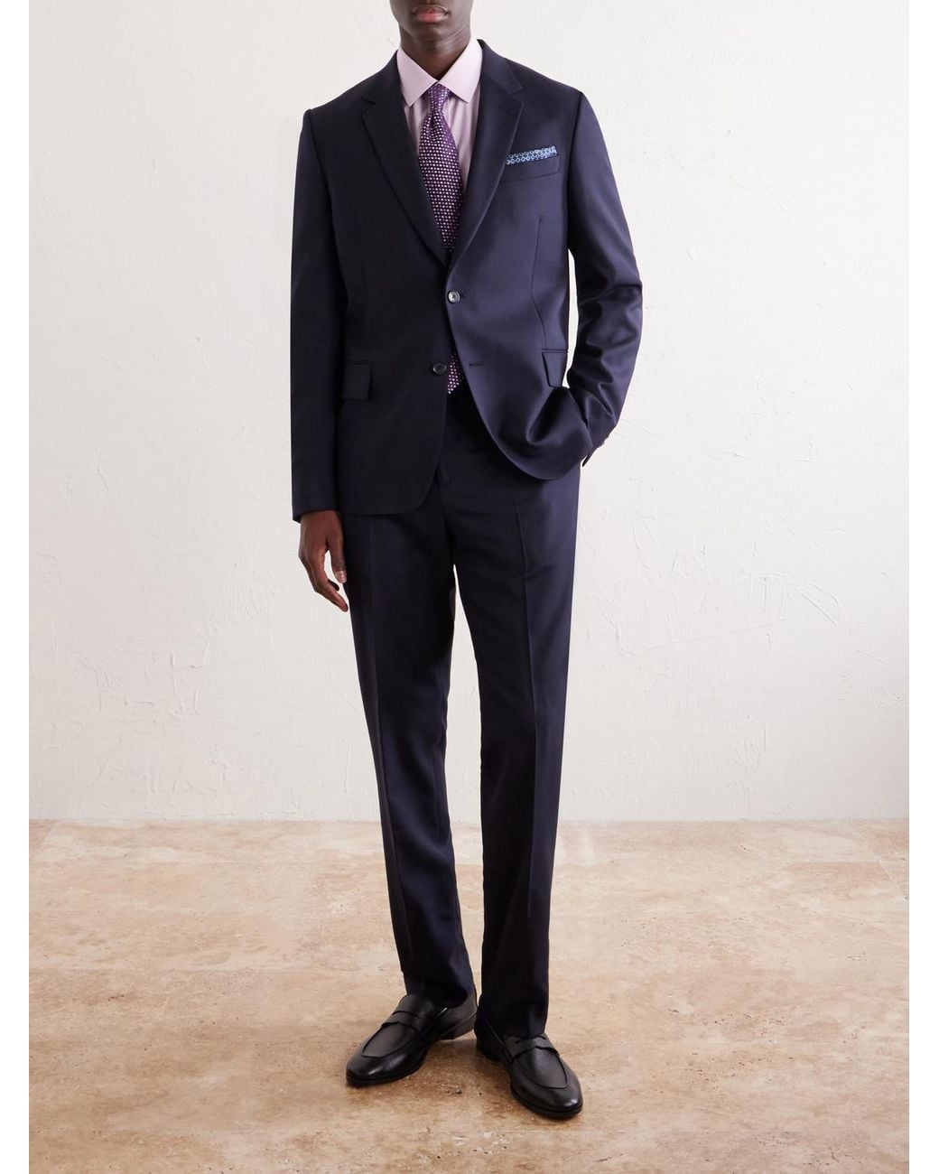 Paul Smith Blue Wool-Twill Suit Jacket for men