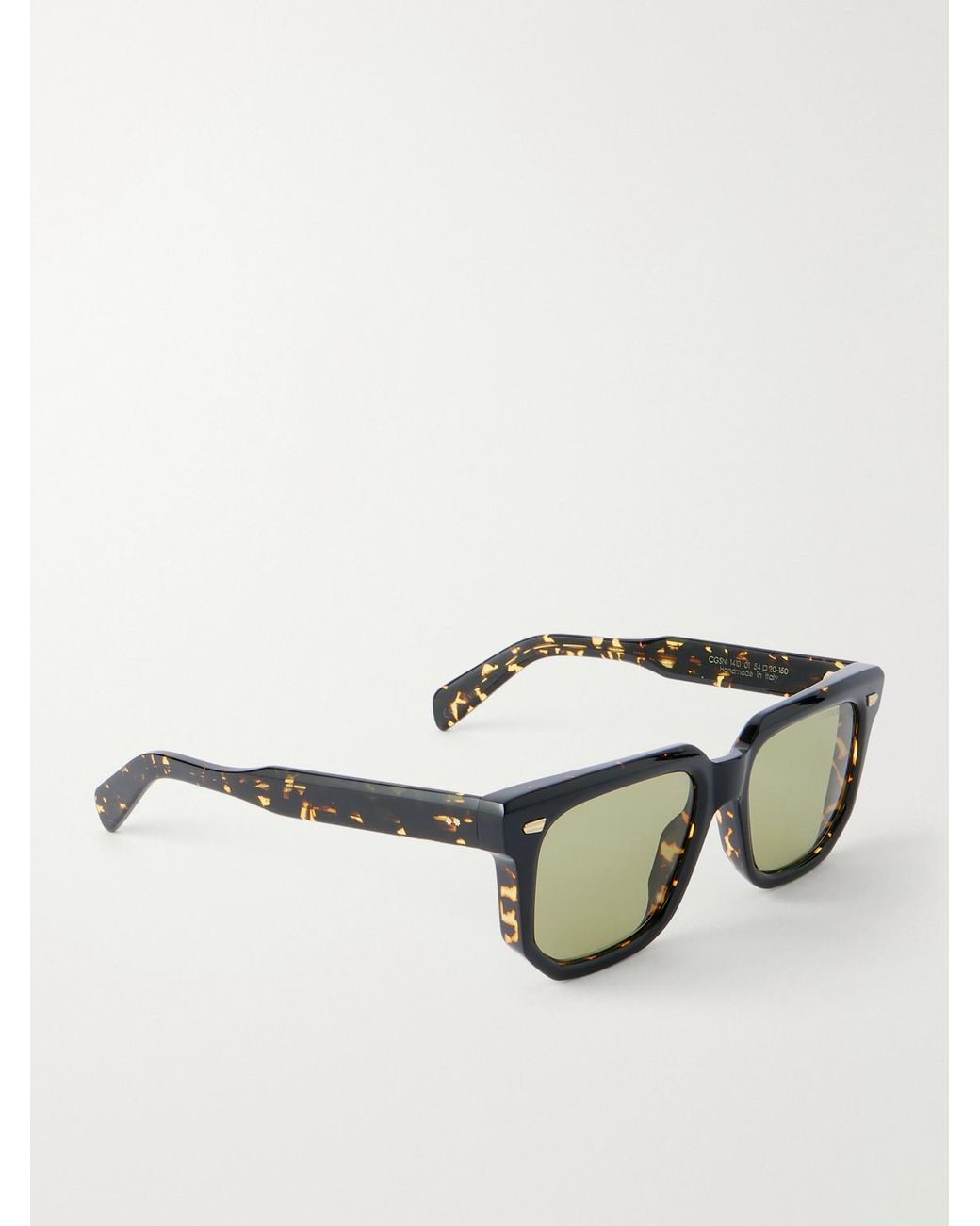 Cutler & Gross Black 1410 Square-Frame Acetate Sunglasses for men