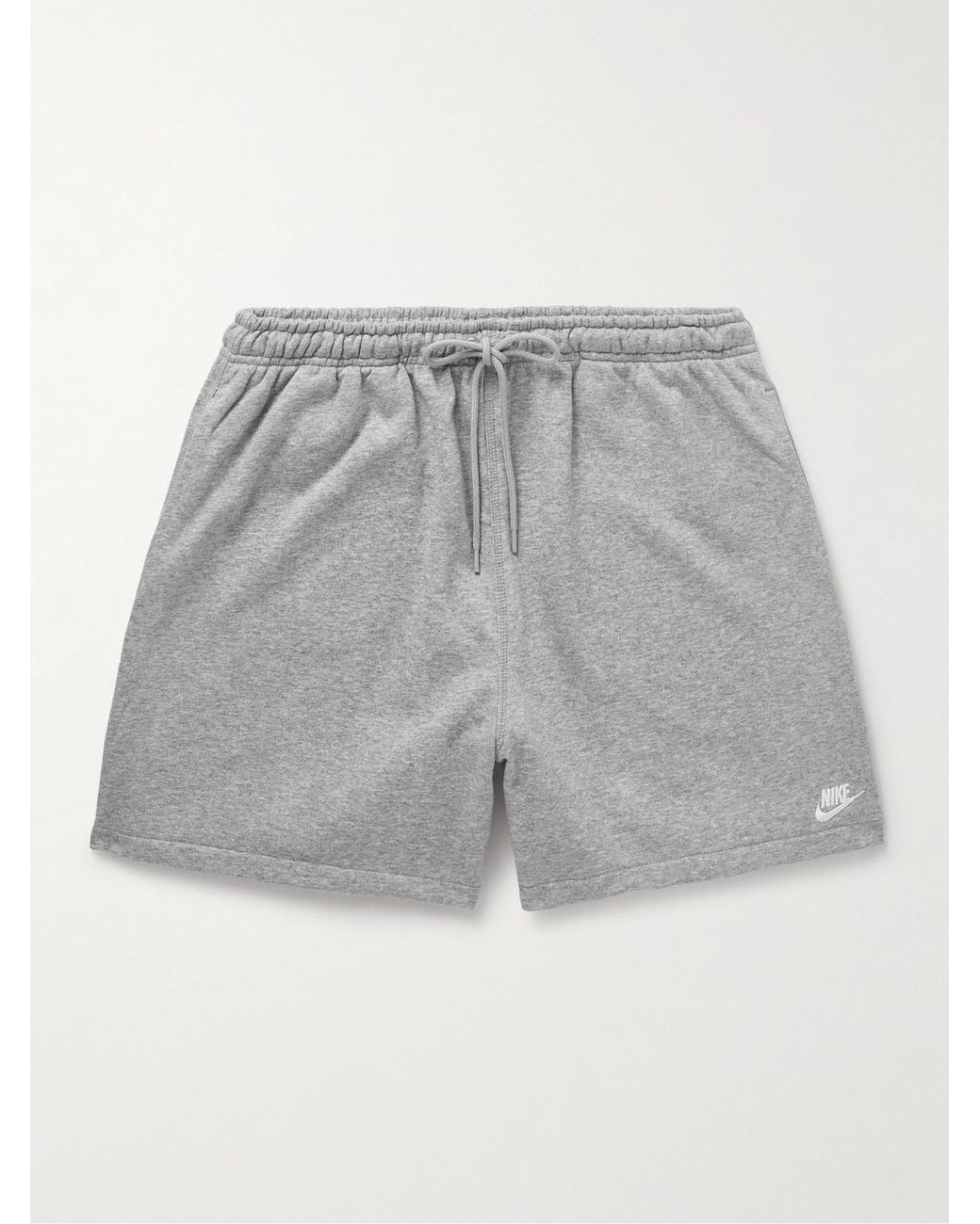 nike jersey shorts in grey